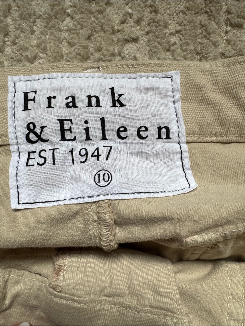 Frank & Eileen Beige/Tan Casual Pants
